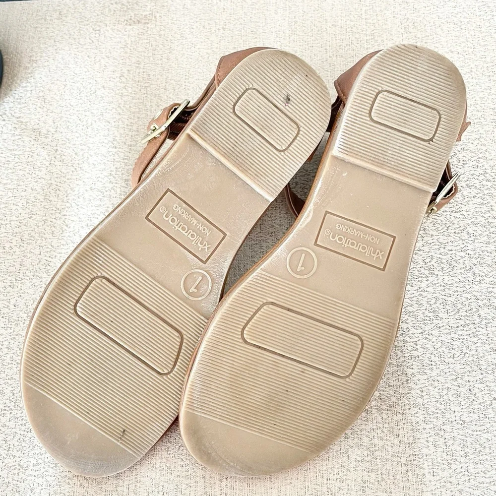 Girl’s Xhilaration Ankle Strap Thong Sandals
